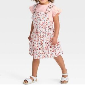 OshKosh B’gosh Toddler Girl 2 Piece Floral Skirtall Size 12 Months